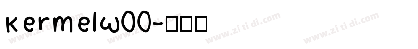 KermelW00字体转换