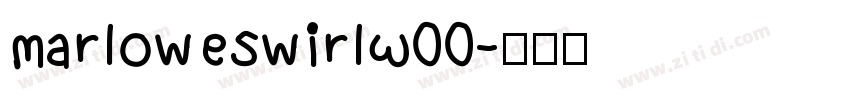 MarloweSwirlW00字体转换