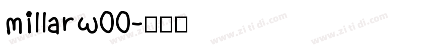 MillarW00字体转换