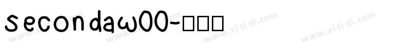 SecondaW00字体转换