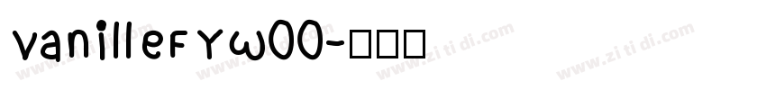 VanilleFYW00字体转换