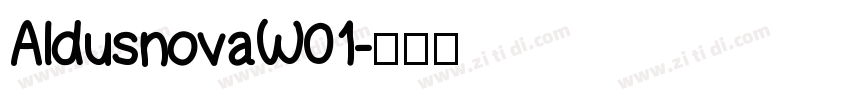 AldusnovaW01字体转换