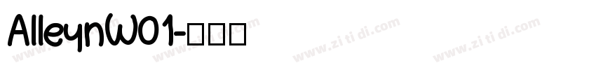 AlleynW01字体转换
