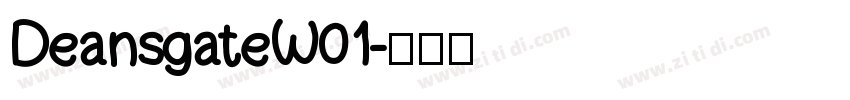 DeansgateW01字体转换