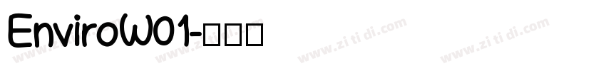 EnviroW01字体转换
