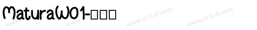 MaturaW01字体转换
