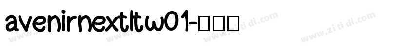avenirnextltw01字体转换