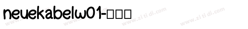 neuekabelw01字体转换