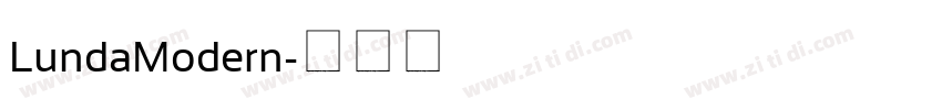 LundaModern字体转换