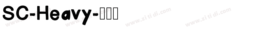 SC-Heavy字体转换