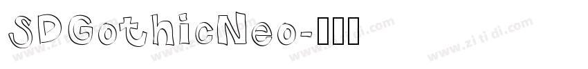 SDGothicNeo字体转换