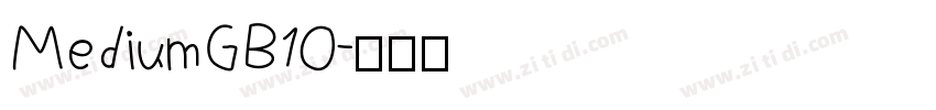 MediumGB10字体转换