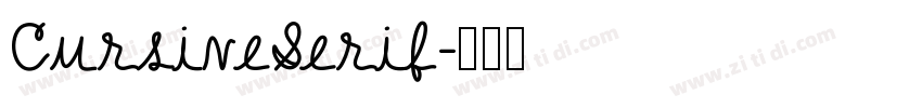 CursiveSerif字体转换