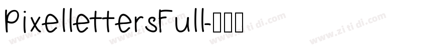 PixellettersFull字体转换