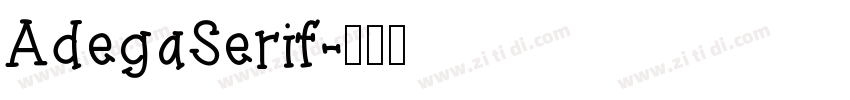 AdegaSerif字体转换