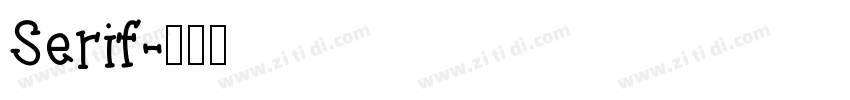 Serif字体转换