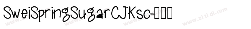 SweiSpringSugarCJKsc字体转换