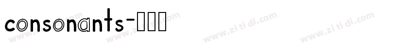 consonants字体转换