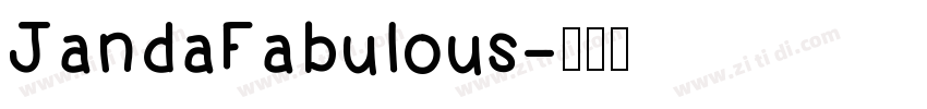 JandaFabulous字体转换