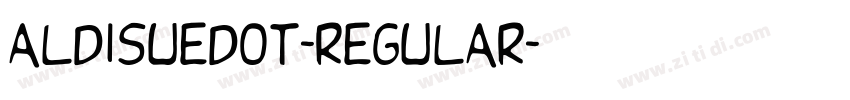 ALDISUEDOT-REGULAR字体转换