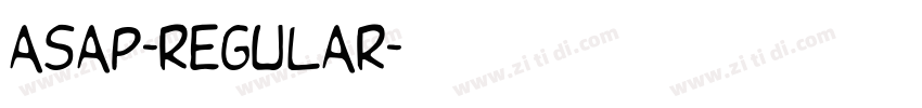 ASAP-REGULAR字体转换