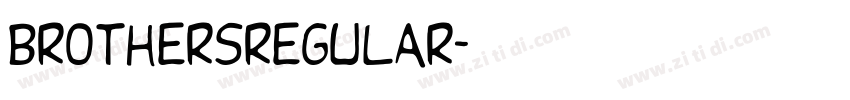 BROTHERSREGULAR字体转换