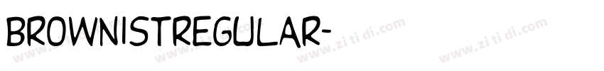 Brownistregular字体转换