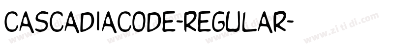 Cascadiacode-regular字体转换