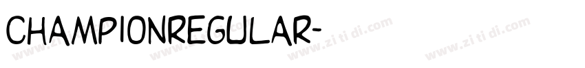 Championregular字体转换