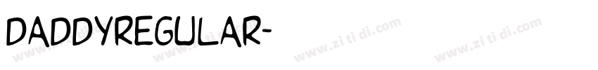 DaddyREGULAR字体转换