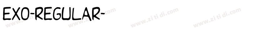 EXO-REGULAR字体转换