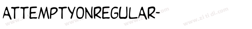 attemptyonregular字体转换