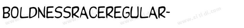 boldnessraceregular字体转换