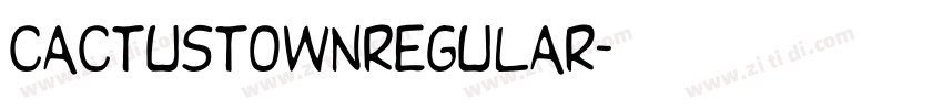 cactustownregular字体转换