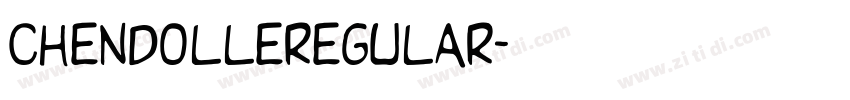 chendolleregular字体转换