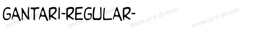 gantari-regular字体转换