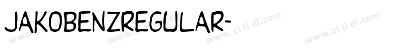 jakobenzregular字体转换