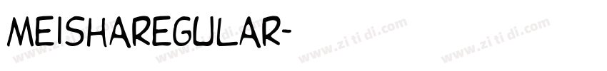 meisharegular字体转换