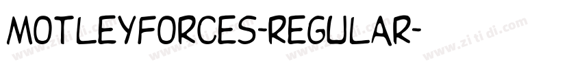 motleyforces-regular字体转换