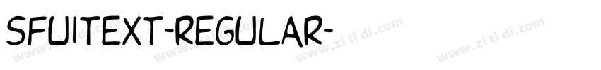 sfuitext-regular字体转换