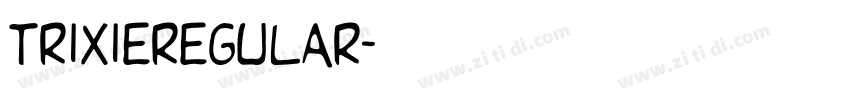 trixieregular字体转换