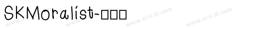 SKMoralist字体转换