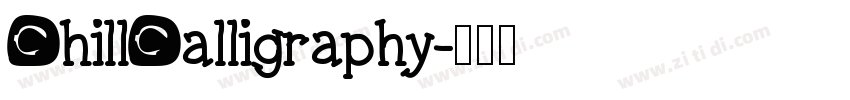 ChillCalligraphy字体转换
