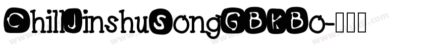 ChillJinshuSongGBKBo字体转换