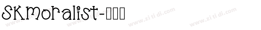 SKMoralist字体转换