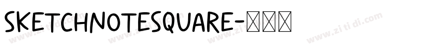 SketchnoteSquare字体转换