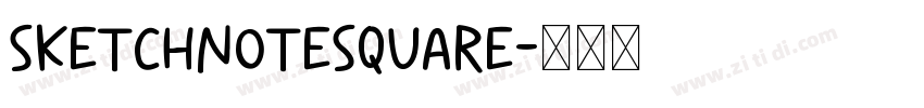 SketchnoteSquare字体转换