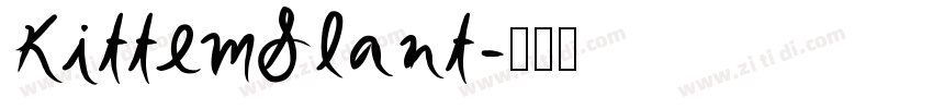 KittemSlant字体转换