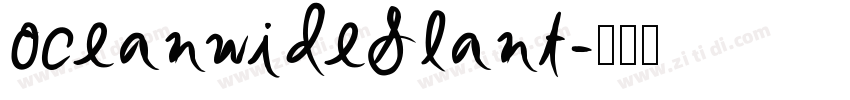 OceanwideSlant字体转换