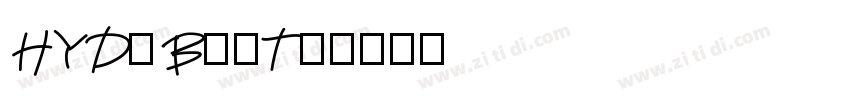 HYDaBaiTu字体转换